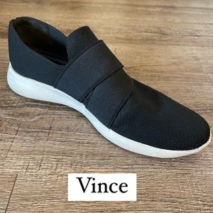 Vince Shoes Black Slide On Sneakers Luxury 36 / 5.5